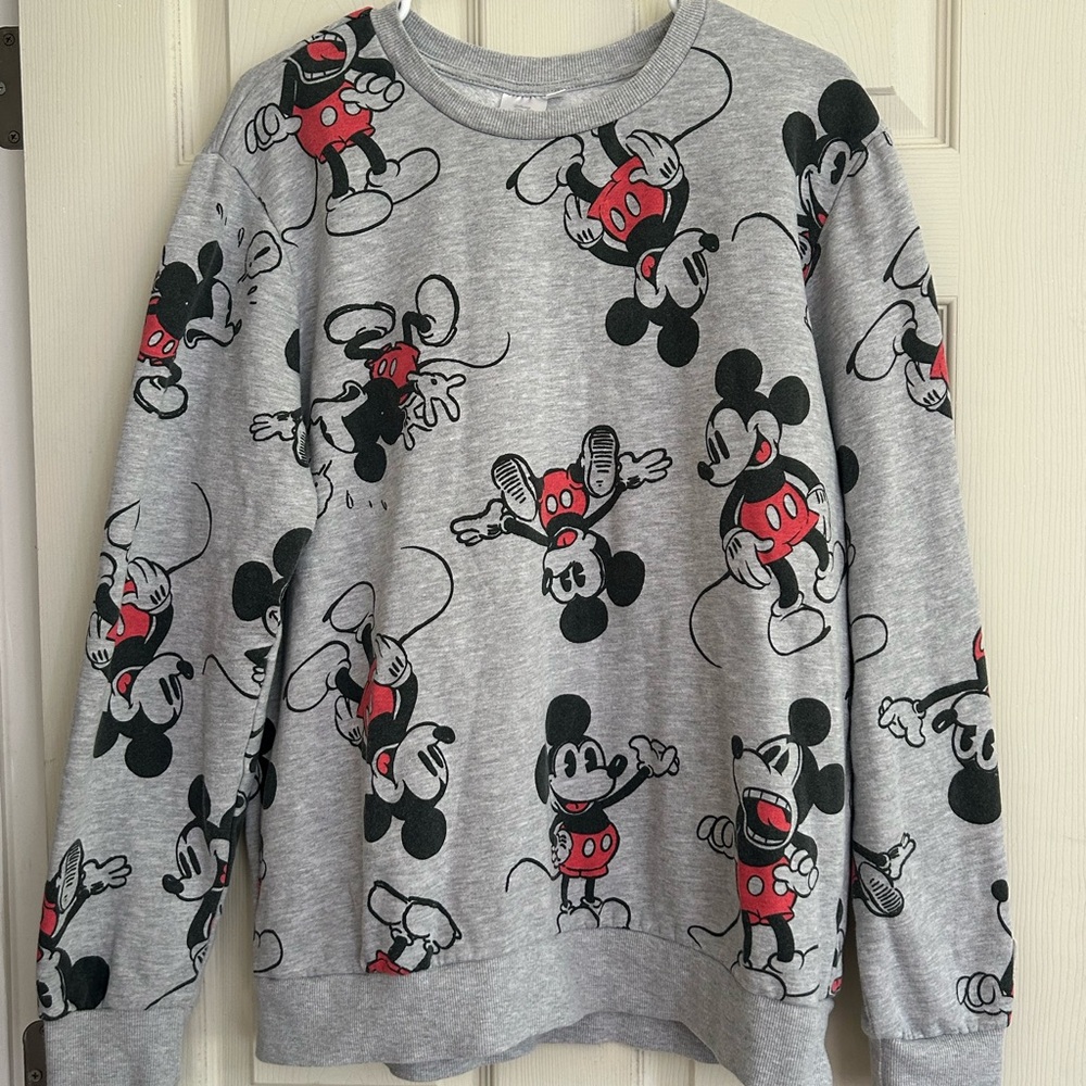 Disney 100 Gray Mickey Mouse Sweatshirt